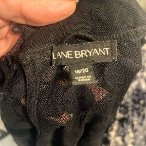 COPY - Lane Bryant see thru blouse. Black